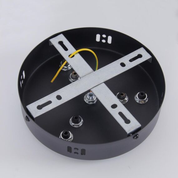 4591-180-6BL, потолочная чаша, D180xH40, цвет черный, изображение 3