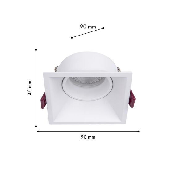 4521-1C, врезной светильник, L90xW90xH45, cutout:L80xW80, 1xGU10x35W, IP20, excluded, изображение 2