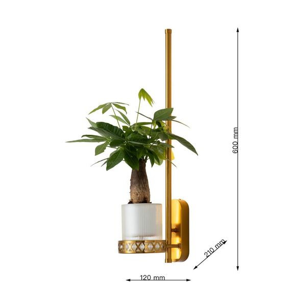 4050-1W, настенный светильник, D210xW120xH600, LEDx8W, 2700LM, 3000K, included, изображение 7