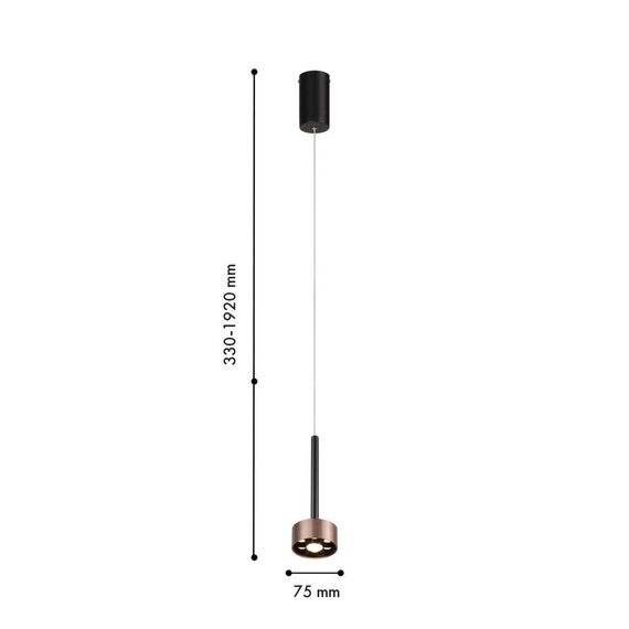 4319-1P, подвес, D75xH330/1920, LEDx7W, 500LM, 4000K, included, изображение 2