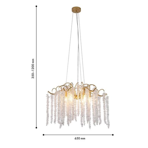 4134-6P, подвесная люстра, D650xH350/1200, 6xE14x60W, excluded, изображение 3