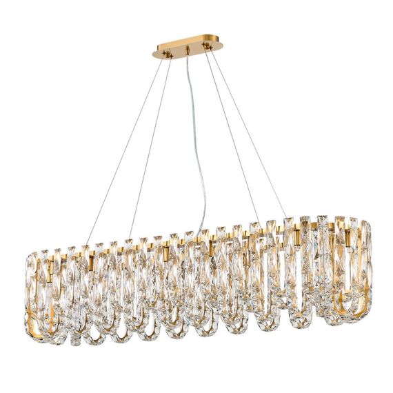 4721-18P, подвесная люстра, L1000xW300xH800/1300, 18xG9x40W, excluded, изображение 2