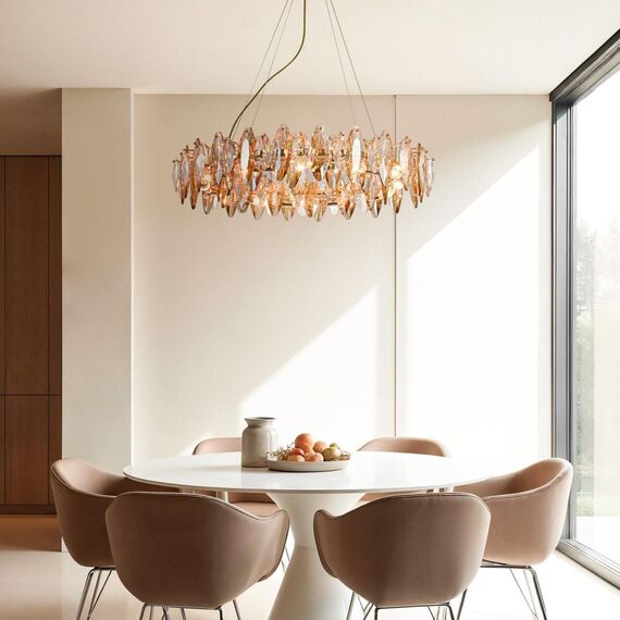 4719-12P, Подвесная люстра, D800xH210/1100, 12xE14x40W, excluded, изображение 4