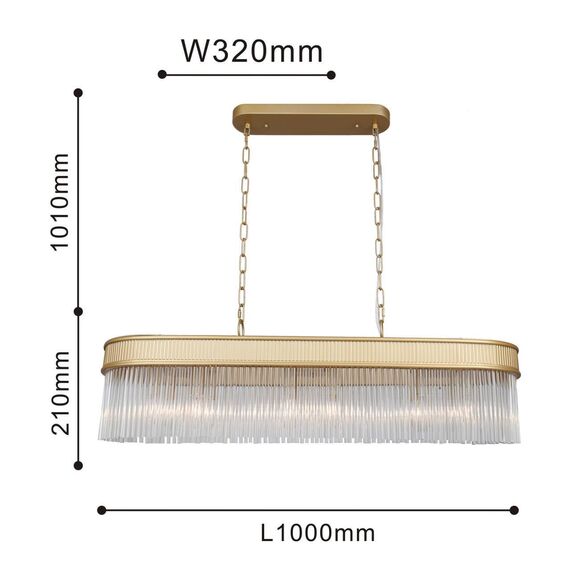 4200-12P, подвесная люстра, L1000xW320xH380/1220, 12xE14x40W, excluded, изображение 3