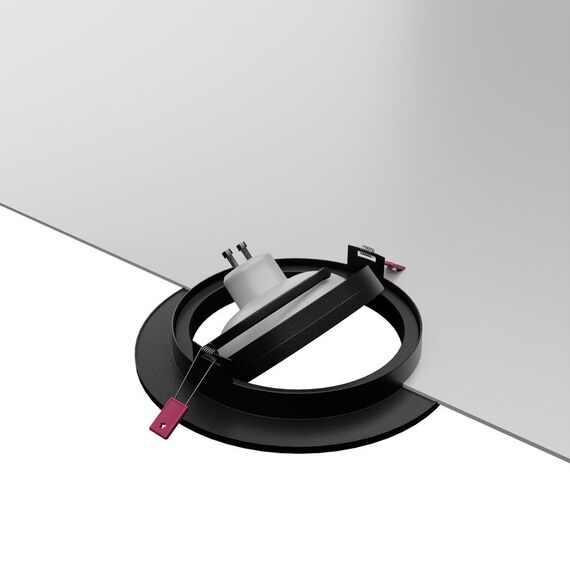 4543-1C, врезной светильник, D92xH28, cutout:D80, 1xGU10x35W, IP20, excluded, изображение 5