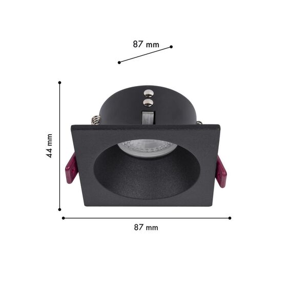 4531-1C, врезной светильник, L87xW87xH44, cutout:D75, 1xGU10x35W, IP65, excluded, изображение 2