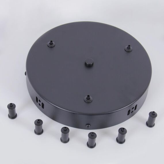 4591-220-3BL, потолочная чаша, D220xH40, цвет черный, изображение 4