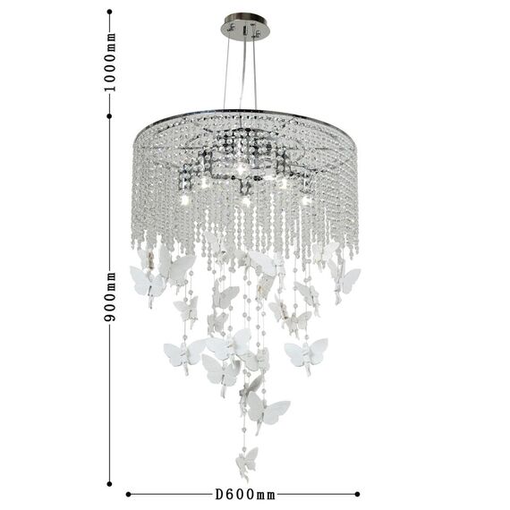 1165-6PC, люстра 2в1, D600xH900/1900, 6xE27x40W, excluded, изображение 3