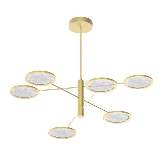 4374-6P, подвесная люстра, D1200xH770, 6xLEDx9W, 3240LM, 4000K, CRI>90, included, изображение 2