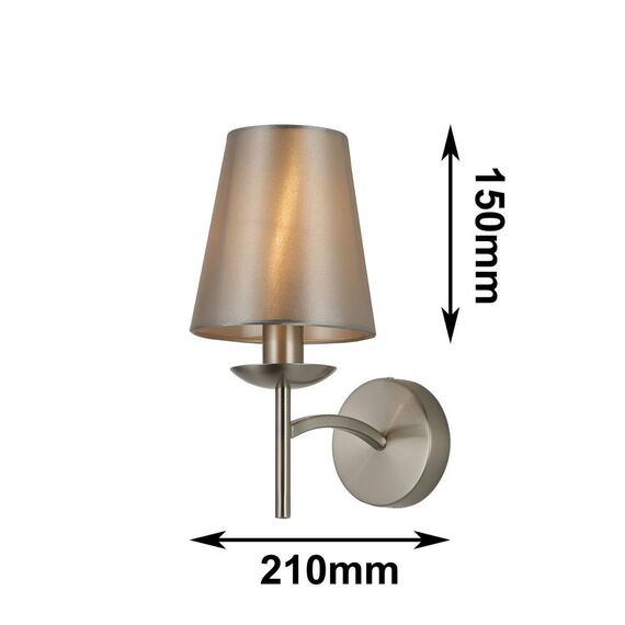 2906-1W, настенный светильник, D210xW140xH290, 1xE14x40W, excluded, изображение 3