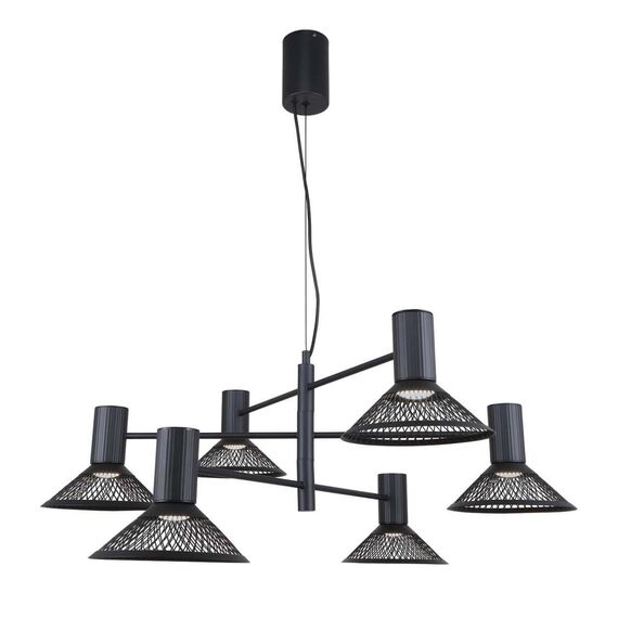 4623-6P, подвесная люстра, D770xH500/1400, 6xLEDx6W, 3960LM, 3000K, included, изображение 2