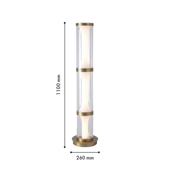 4244-1F, напольный светильник, D260xH1100, LEDx28W, 730LM, 4000K, included, switch, изображение 2