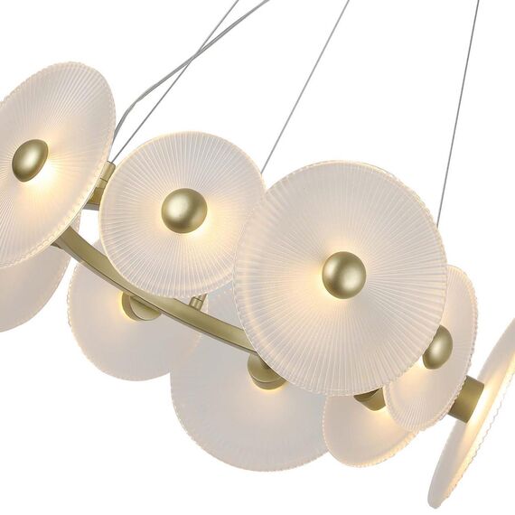 4605-8P, подвесная люстра, D520xH230/1200, 10xLEDx2W, 1600LM, 3000K, included, изображение 4