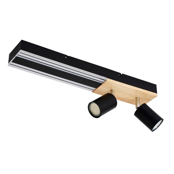 4437-2C, потолочный светильник, L500xW90xH175, 2xGU10x50W, excluded + LEDx8W, 800LM, 4000K, included, изображение 2