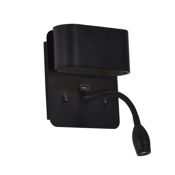 4476-2W, настенный светильник, D120xW160xH280, LEDx4W + LEDx1.5W, 220LM, 4000K, included, switch, изображение 2