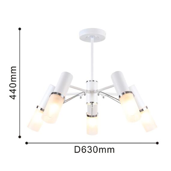 2559-5P, потолочная люстра, D630xH440, 5xE14x40W, excluded, изображение 3
