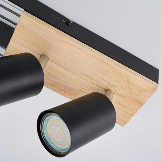 4437-2C, потолочный светильник, L500xW90xH175, 2xGU10x50W, excluded + LEDx8W, 800LM, 4000K, included, изображение 4