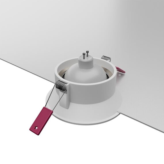 4523-1C, врезной светильник, D86xH39, cutout:D75, 1xGU10x35W, IP20, excluded, изображение 4