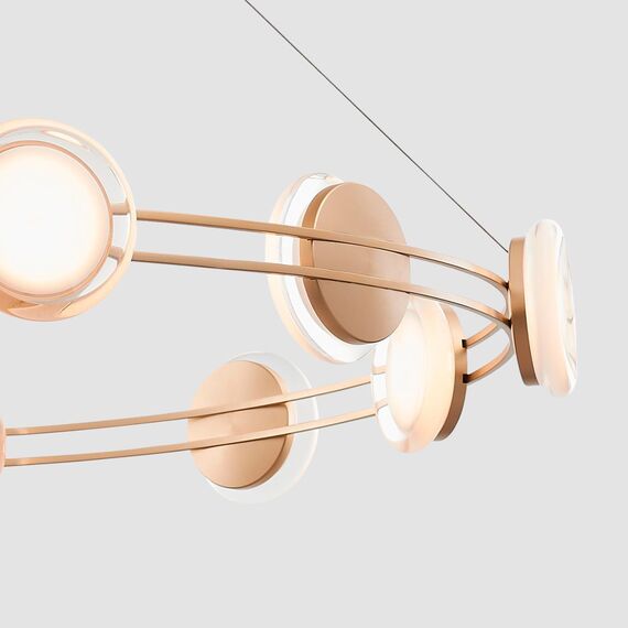 4334-12P, подвесная люстра, D1000xH175/1800, 12xLEDx4W, 3840LM, 4000K, included, изображение 3