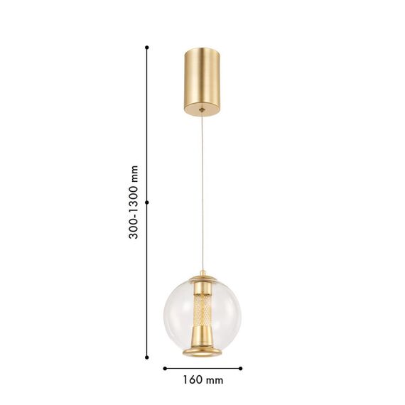 4551-1P, подвес, D160xH300/1300, LEDx7W, 275LM, 4000K, included, изображение 3