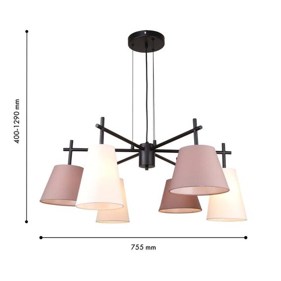 4621-6P, подвесная люстра, D755xH400/1290, 6xE14x40W, excluded, изображение 3