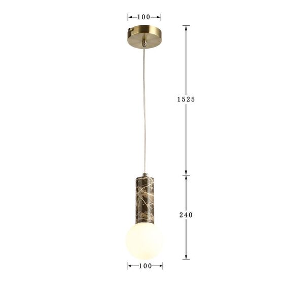 2750-1P, подвес, D100xH240/1765, 1xG9LEDx5W, 400LM, 3000K, included, изображение 3