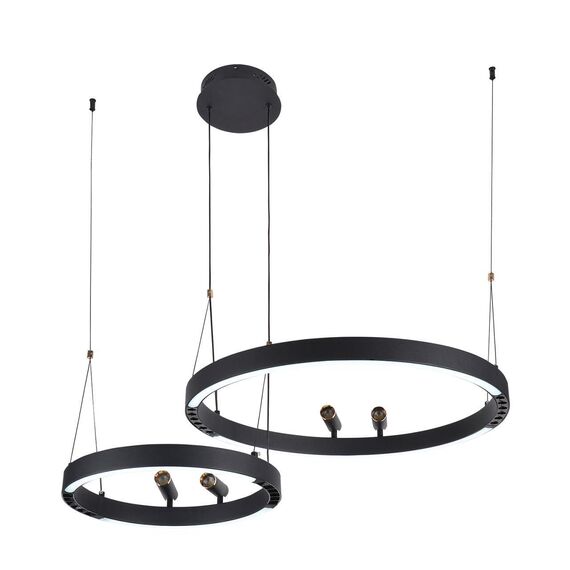 4474-2P, подвесная люстра, D830xH1000/1800, LEDx53W + LEDx33W + 4xLEDx3W, 2075LM, 3000-6500K, included, remote control, изображение 5