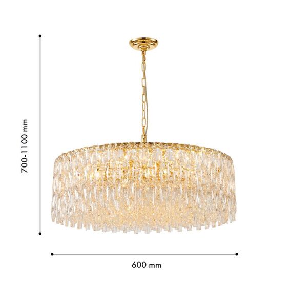 4722-18P, подвесная люстра, D800xH700/1100, 18xE14x40W, excluded, изображение 3