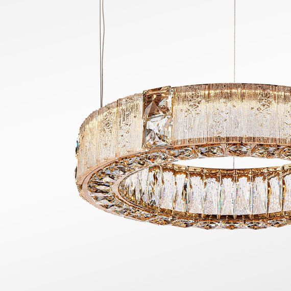 4204-6P, подвесная люстра, D600xH120/1500, LEDx60W, 6000LM, 3000K, included, изображение 4