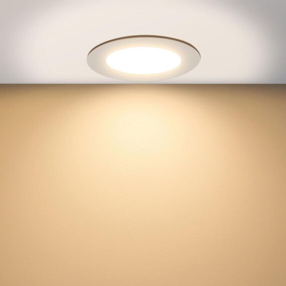 4645-1C, врезной светильник, D113xH30, cutout:D90, LEDx7W, 450LM/560LM/500LM, 3000K/4000K/6500K, IP44, CRI>80, beam angle:120, included, изображение 5