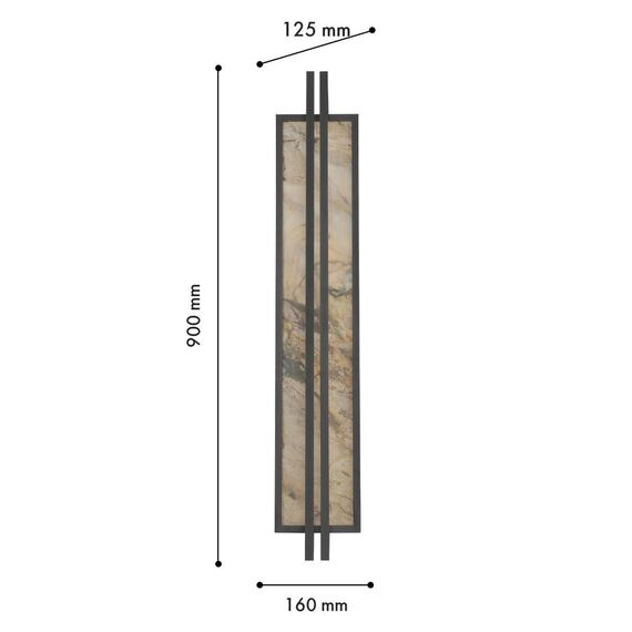 4442-2W, настенный светильник, D125xW160xH900, LEDx35W, 355LM, 4000K, included, изображение 3