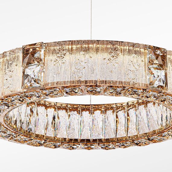 4204-6P, подвесная люстра, D600xH120/1500, LEDx60W, 6000LM, 3000K, included, изображение 5