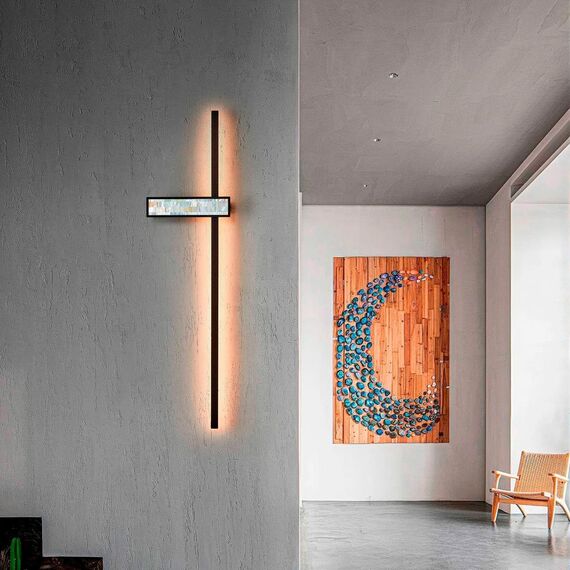 4704-1W, настенный светильник, D55xW240xH600, LEDx15W, 665LM, 4000K, included, изображение 4