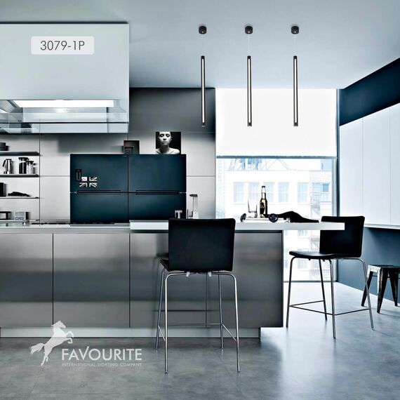 3079-1P, подвес, D70xH1500, LEDx15W, 800LM, 4000K, IP20, included, изображение 6