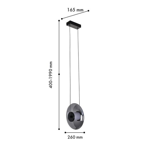4373-1P, подвес, L260xW165xH400/1990, LEDx7W, 490LM, 4000K, CRI>90, included, изображение 3
