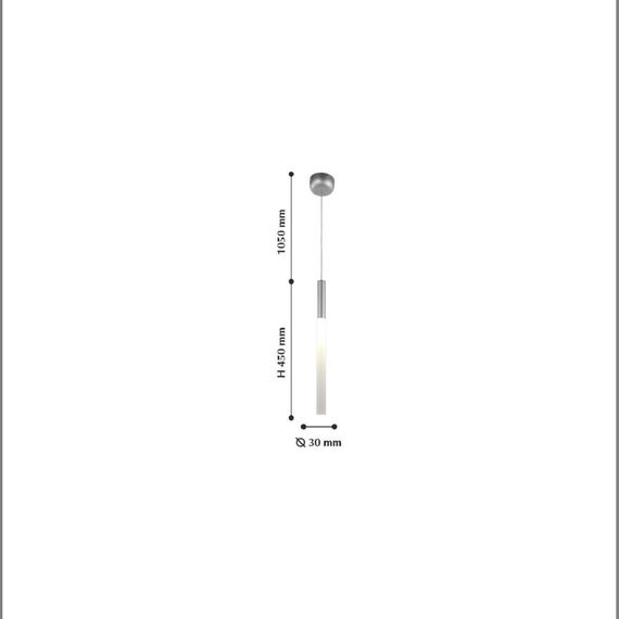 2216-1P, подвес, D30xH450/1500, LEDx3W, 150LM, 4000K, included, изображение 2