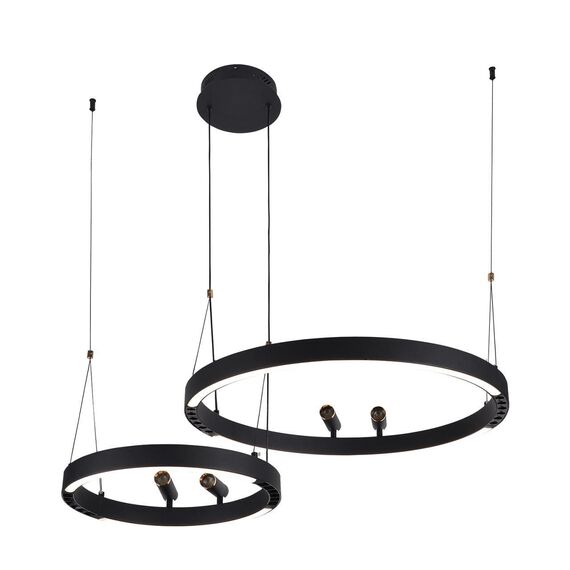 4474-2P, подвесная люстра, D830xH1000/1800, LEDx53W + LEDx33W + 4xLEDx3W, 2075LM, 3000-6500K, included, remote control, изображение 8