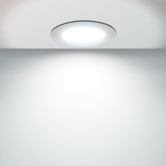 4645-1C, врезной светильник, D113xH30, cutout:D90, LEDx7W, 450LM/560LM/500LM, 3000K/4000K/6500K, IP44, CRI>80, beam angle:120, included, изображение 7