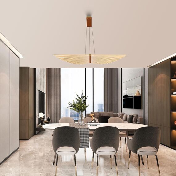 4380-2P, подвесная люстра, L1050xW270xH1500, LEDx60W, 4200LM, 4000K, included, изображение 7