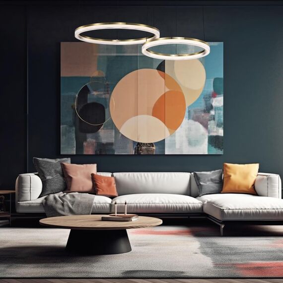 4400-4P, подвесная люстра, D400xH100/1500, LEDx21W, 1838LM, 4000K, IP20, included, изображение 4