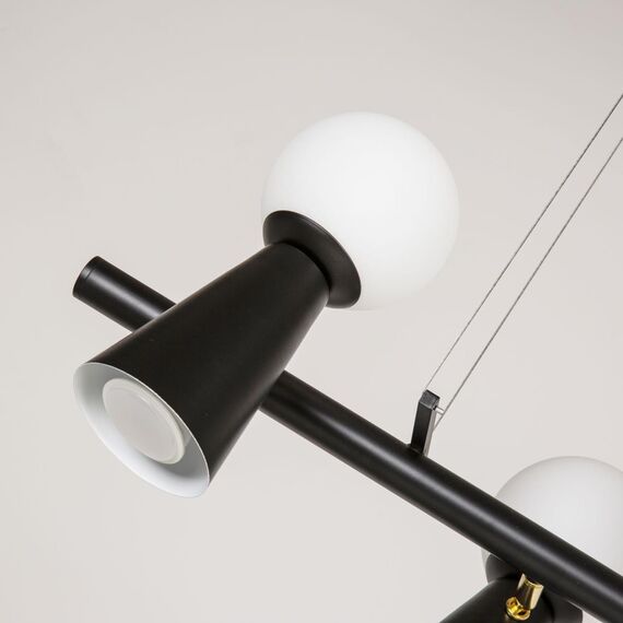 4095-5P, подвесная люстра, L900xW330xH230/1730, 5xG9LEDx3W + 5xGU10x35W, excluded, изображение 8