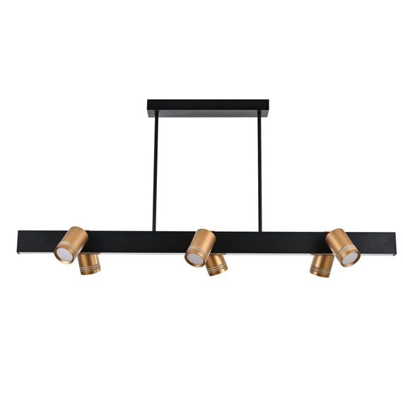 4074-6P, подвесная люстра, L1200xW190xH600, 6xGU10LEDx10W, excluded + LEDx18W, 700LM, 4000K, included, изображение 2