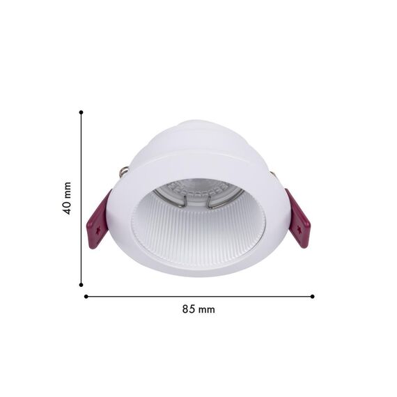 4544-1C, врезной светильник, D85xH40, cutout:D75, 1xGU10x35W, IP20, excluded, изображение 3