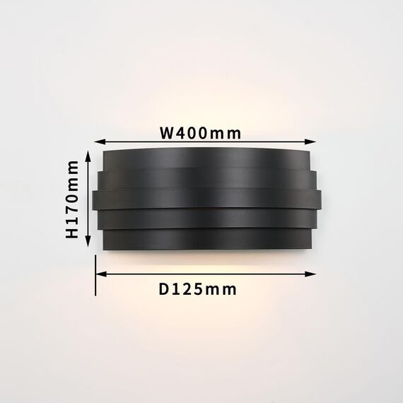 4123-2W, настенный светильник, D125xW400xH170, 2xE14x40W, excluded, изображение 3