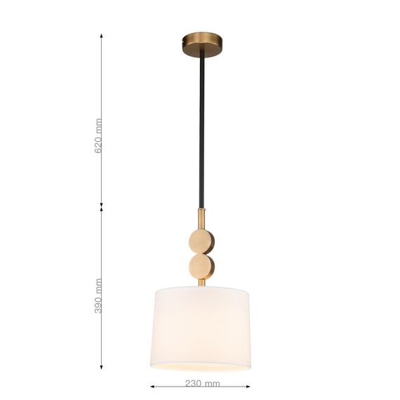 2624-1P, подвес, D230xH390/1010, 1xE14x40W, excluded, изображение 3