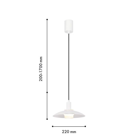 4274-1P, подвес, D220xH200/1700, 1xG9x40W, excluded, изображение 2