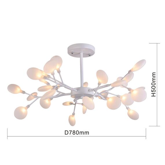 2479-10P, подвесная люстра, D780xH500, 30xG4LEDx3W, 4914LM, 3000K, included, изображение 3