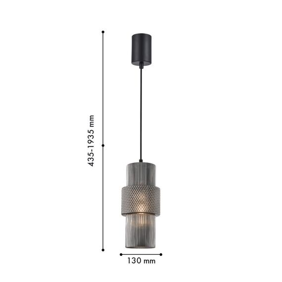 4344-1P, подвес, D130xH435/1935, 1xE27x40W, excluded, изображение 2