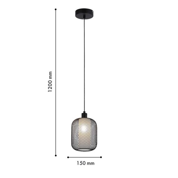 4602-1P, подвес, D150xH205/1200, 1xE14x60W, excluded, изображение 3