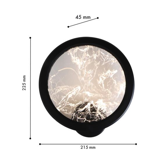4375-1W, настенный светильник, D45xW215xH225, LEDx10W, 600LM, 4000K, CRI>90, included, изображение 3